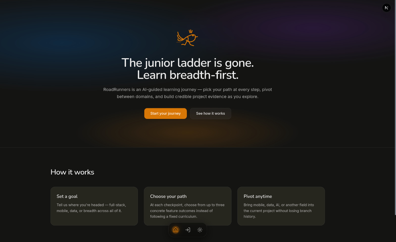 RoadRunners homepage — The junior ladder is gone